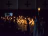 Vigília Pascal leva fiéis para Igreja Matriz em São Miguel do Oeste; fotos