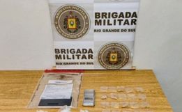 Brigada Militar prende dulpa por tráfico de drogas em Barra do Guarita