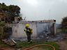 Casa é destruída por incêndio no interior de Cunha Porã