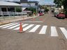 Ruas de Iporã do Oeste recebem pintura de novas faixas de sinalização