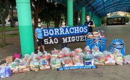Consulado do Grêmio arrecada mais de 40 cestas básicas e kits de higiene