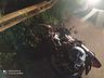 Motociclista fica ferido ao bater moto contra guard rail na SC-305