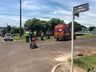 Colisão entre carro e moto deixa jovem ferido no bairro São Jorge