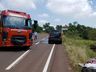 Carro é danificado por incêndio na SC 386 em Iporã do Oeste