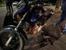 Motociclista fica ferido em acidente no Bairro São Jorge, em SMOeste 