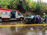 Colisão frontal deixa feridos na BR-282 em São Miguel do Oeste; vídeo