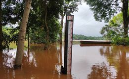 Rio Uruguai apresenta redução do nível de água
