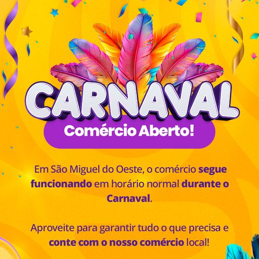 CDL de SMO orienta abertura do comércio durante o carnaval de 2025 