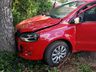 Colisão entre carro e carreta deixa condutora ferida na SC 386