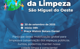 JCI organiza mutirão de limpeza em São Miguel do Oeste no Dia Mundial da Limpeza