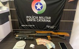 PM apreende drogas, armas e animais silvestres durante operação em Iraceminha