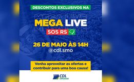 CDL São Miguel realizará live solidária em prol do RS 