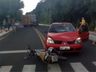 Colisão entre carro e moto deixa pessoa gravemente ferida em Quilombo