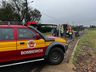 Motociclista fica gravemente ferida em acidente no interior de SMOeste 