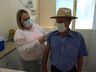 Saúde realiza imunização do COVID-19 para idosos com 79 anos