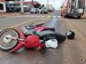 Mulher fica ferida em colisão entre carro e moto em São José do Cedro