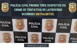 Em menos de 24 horas polícia prende três suspeitos de tentativa de latrocínio na SC-283