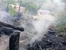 Incêndio destrói paiol utilizado para guardar ferramentas em Saltinho