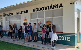 Polícia Militar Rodoviária promove atividade alusiva aos 45 anos da corporação