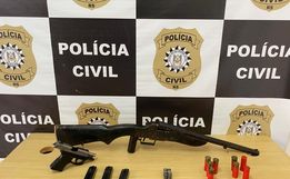 Polícia apreende armas e drogas em Barra do Guarita