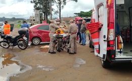 Motociclista fica ferido em colisão na PR-280 