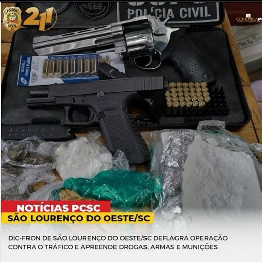 “Operação Hera” apreende drogas, armas e munições 