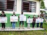 Escola realiza “Abraço Solidário” contra a municipalização; assista ao vídeo