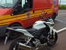 Acidente entre moto e caminhão deixa ferido na SC-160