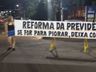 Sindicatos fazem protesto contra medidas do governo estadual