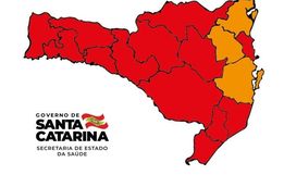 Sobe o número de regiões de SC em risco grave para a Covid-19