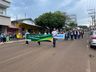 Linha do tempo sobre agricultura e indústria foi trabalhado no desfile cívico