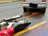 Colisão entre carro e moto deixa homem  gravemente ferido em SMOeste