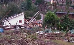 VÍDEO: Imagens mostram destruição em Descanso e Belmonte