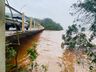 Área de Lazer é atingida por enchente do Rio Uruguai