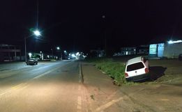 Saveiro de Campo Erê se envolve em acidente na SC-155 em Abelardo Luz