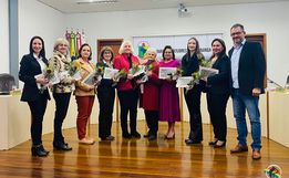 Câmara de Itapiranga inaugura Galeria Lilás em homenagem às vereadoras