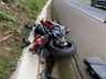 Carro capota em acidente com motocicleta na BR-282