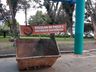 Container para recolha de materiais em desuso segue na praça central até segunda