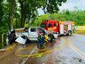 Colisão entre carros deixa feridos na SC 163, em Itapiranga