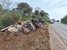 Argentino morre ao capotar caminhão na BR-280