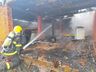 Casa é destruída por incêndio em Guarujá do Sul