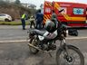 Acidente deixa motociclista ferido na Willy Barth, em São Miguel do Oeste