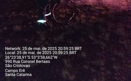 Veículo pega fogo na SC-305 e mobiliza Bombeiros em Campo Erê