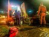 Colisão deixa motociclista ferido em SMOeste; Vídeo 