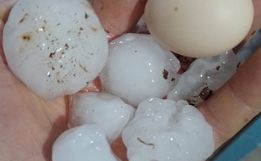 Chuva de granizo causa estragos em Itapiranga