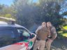 Veículo capota em ultrapassagem na SC 163 em Itapiranga
