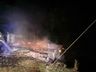 Casa fica totalmente destruída pelo fogo em Anchieta