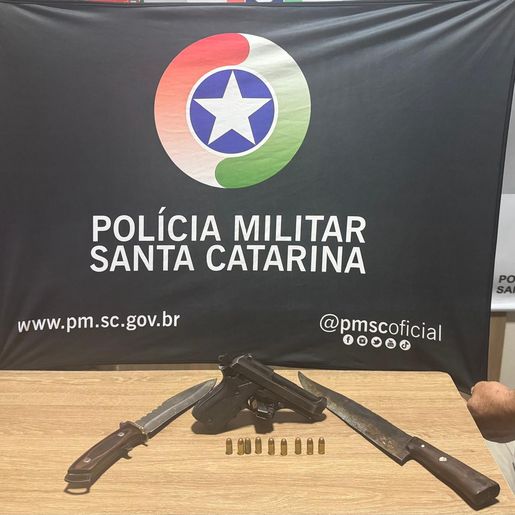 Homem é preso por disparo de arma de fogo e porte ilegal em Iraceminha  