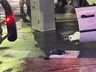 Assalto termina com perseguição, tiros e acidente em Blumenau; fotos