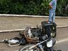VÍDEO: Acidente deixa motociclista ferido na Willy Barth, em SMOeste 